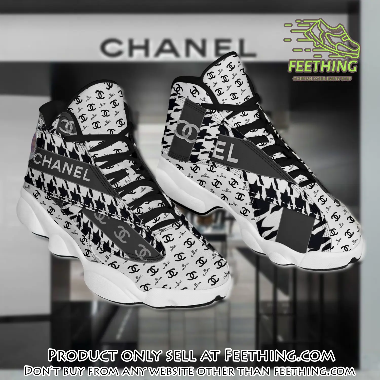 Chanel air jordan 13 sneaker d2303 jd14033 ft3054352 214